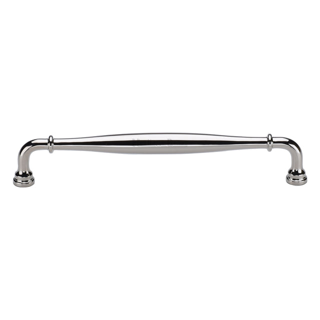 High quality image of the Heritage Brass Henley Traditional Door Pull 329mm Polished Nickel finish | Sku. V3960-329-PNF | Trade Door Handles