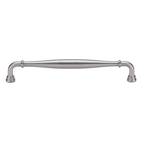High quality image of the Heritage Brass Henley Traditional Door Pull 329mm Satin Nickel finish | Sku. V3960-329-SN | Trade Door Handles