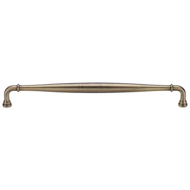 High quality image of the Heritage Brass  Henley Traditional Door Pull 481mm Antique Brass finish | Sku. V3960-481-AT | Trade Door Handles