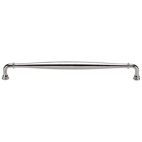 High quality image of the Heritage Brass  Henley Traditional Door Pull 481mm Polished Nickel finish | Sku. V3960-481-PNF | Trade Door Handles