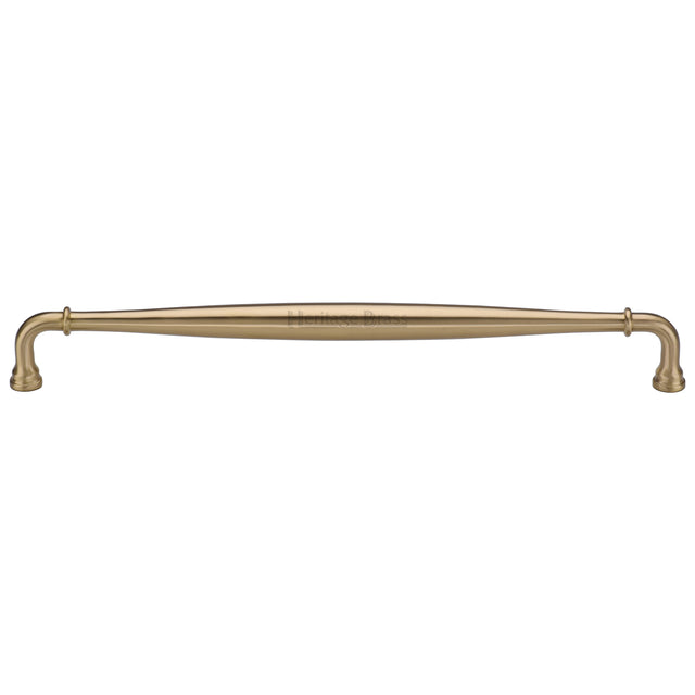 High quality image of the Heritage Brass  Henley Traditional Door Pull 481mm Satin Brass finish | Sku. V3960-481-SB | Trade Door Handles