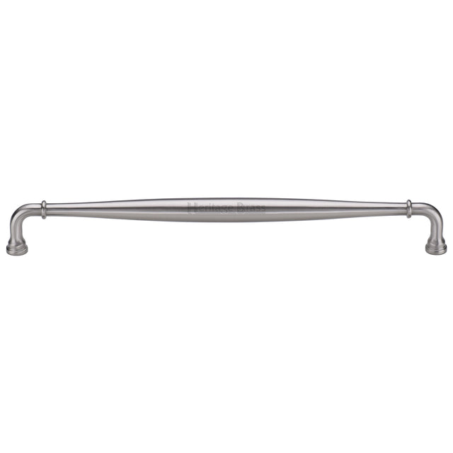 High quality image of the Heritage Brass  Henley Traditional Door Pull 481mm Satin Nickel finish | Sku. V3960-481-SN | Trade Door Handles