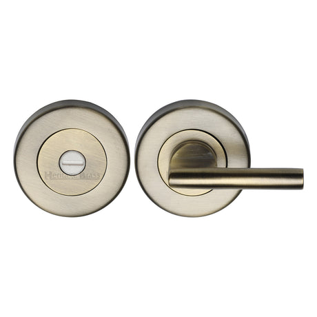 High quality image of Heritage Brass - Thumbturn & Emergency Release Antique Brass Finish | Sku. v4044-at | Trade Door Handles, Kendal.