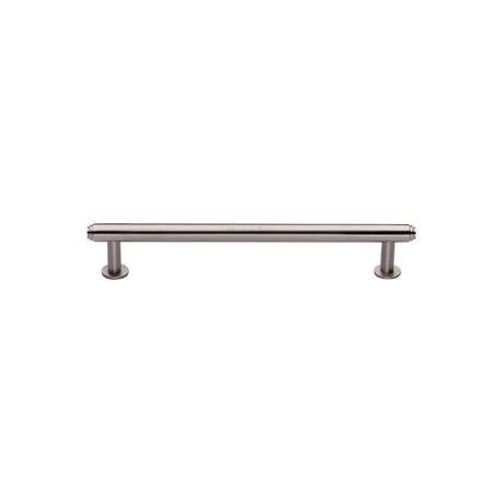 High quality image of the Heritage Brass Cabinet Pull Step Design with 16mm Rose 96mm CTC Satin Nickel Finish | Sku. v4411-96-sn | Discounted prices available from Trade Door Handles