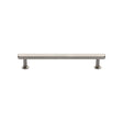 High quality image of the Heritage Brass Cabinet Pull Hexagon Design with 16mm Rose 128mm CTC Satin Nickel Finish | Sku. v4423-128-sn | Discounted prices available from Trade Door Handles