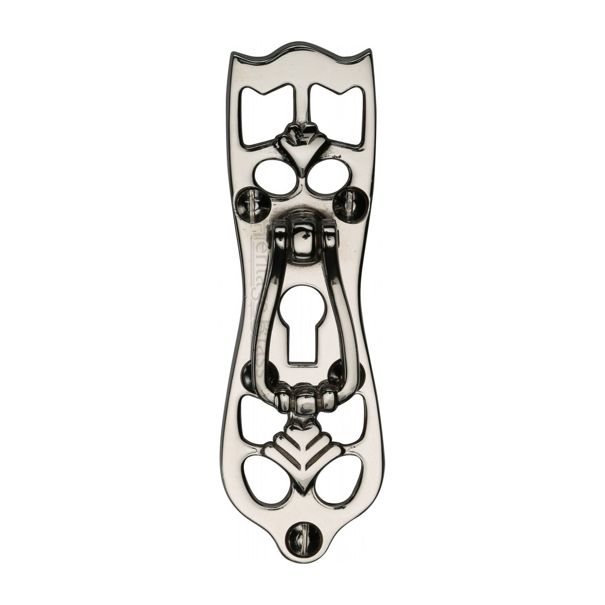 High quality image of the Heritage Brass Cabinet Pull Ornate Design Polished Nickel Finish | Sku. v5023-pnf | Discounted prices available from Trade Door Handles