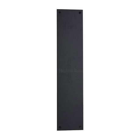 High quality image of the Heritage Brass Fingerplate 305mm Matt Black Finish
 | Sku. v740-305-bkmt | Discounted prices available from Trade Door Handles