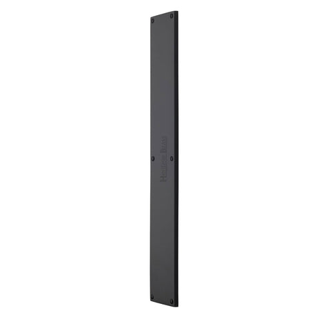 High quality image of the Heritage Brass Fingerplate 500mm Matt Black Finish
 | Sku. v741-500-bkmt | Discounted prices available from Trade Door Handles