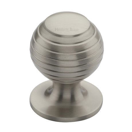 High quality image of the Heritage Brass Cabinet Knob Beehive Design 38mm Satin Nickel Finish | Sku. v976-38-sn | Discounted prices available from Trade Door Handles
