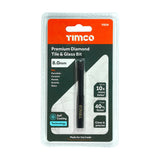 This is an image of Timco - Premium Diamond Tile & Glass Bit 8.0mm (1 Each Blister Pack) VBD8