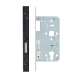 High quality image of the Vier - Din Euro Deadlock- Backset 60mm - 2 Pc Forend - Square - PVDBLK - PVD Black | Sku. vdl0060-pvdblk | available to order from Trade Door Handles.