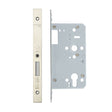 High quality image of the Vier - Din Euro Deadlock- Backset 60mm - 2 Pc Forend - Square - Single Throw - Stain Stainless Steel | Sku. vdl0060-st-sss | available to order from Trade Door Handles.