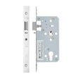 High quality image of the Vier - Din Nightlatch - Backset 55mm - 2 Pc Forend - Square - Polished Stainless Steel | Sku. vdl7255-nl-pss | available to order from Trade Door Handles.