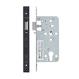 High quality image of the Vier - Din Nightlatch - Backset 55mm - 2 Pc Forend - Square - PVDBLK - PVD Black | Sku. vdl7255-nl-pvdblk | available to order from Trade Door Handles.