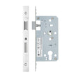 High quality image of the Vier - Din Euro Sashlock- Backset 55mm - 2 Pc Forend - Square - Polished Stainless Steel | Sku. vdl7255-pss | available to order from Trade Door Handles.