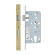 High quality image of the Vier - Din Euro Sashlock- Backset 55mm - 2 Pc Forend - Square - PVDSB - Satin Brass Effect | Sku. vdl7255-pvdsb | available to order from Trade Door Handles.