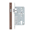 High quality image of the Vier - Din Nightlatch - Backset 60mm - 2 Pc Forend Square - PVD Satin Bronze | Sku. vdl7260-nl-pvdbz | available to order from Trade Door Handles.