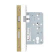 High quality image of the Vier - Din Euro Sashlock- Backset 60mm - 2 Pc Forend - Square - PVDSB - Satin Brass Effect | Sku. vdl7260-pvdsb | available to order from Trade Door Handles.