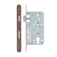 High quality image of the Vier - Din Euro Sashlock- Backset 60mm - 2 Pc Forend - Radius - PVD Satin Bronze | Sku. vdl7260-r-pvdbz | available to order from Trade Door Handles.
