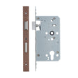 High quality image of the Vier - Din Euro Sashlock- Backset 60mm - 2 Pc Forend Square - Single Throw - PVD Satin Bronze | Sku. vdl7260-st-pvdbz | available to order from Trade Door Handles.