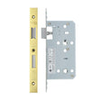 High quality image of the Vier - Din Bathroom- Backset 55mm - 2 Pc Forend - Square - PVDG- Polished Brass Effect | Sku. vdl7855-pvdg | available to order from Trade Door Handles.