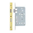 High quality image of the Vier - Din Bathroom- Backset 60mm - 2 Pc Forend - Square - PVDG- Polished Brass Effect | Sku. vdl7860-pvdg | available to order from Trade Door Handles.