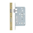 High quality image of the Vier - Din Bathroom- Backset 60mm - 2 Pc Forend - Square - PVDSB - Satin Brass Effect | Sku. vdl7860-pvdsb | available to order from Trade Door Handles.