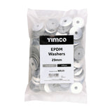 This is an image of Timco - EPDM Washers - Aluminium 29mm - (100 PCS Bag) WA29