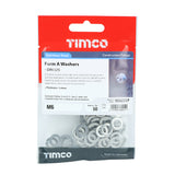 This is an image of Timco - Form A Washers - Stainless Steel M6 - (50 PCS TIMpac) WA6SSP
