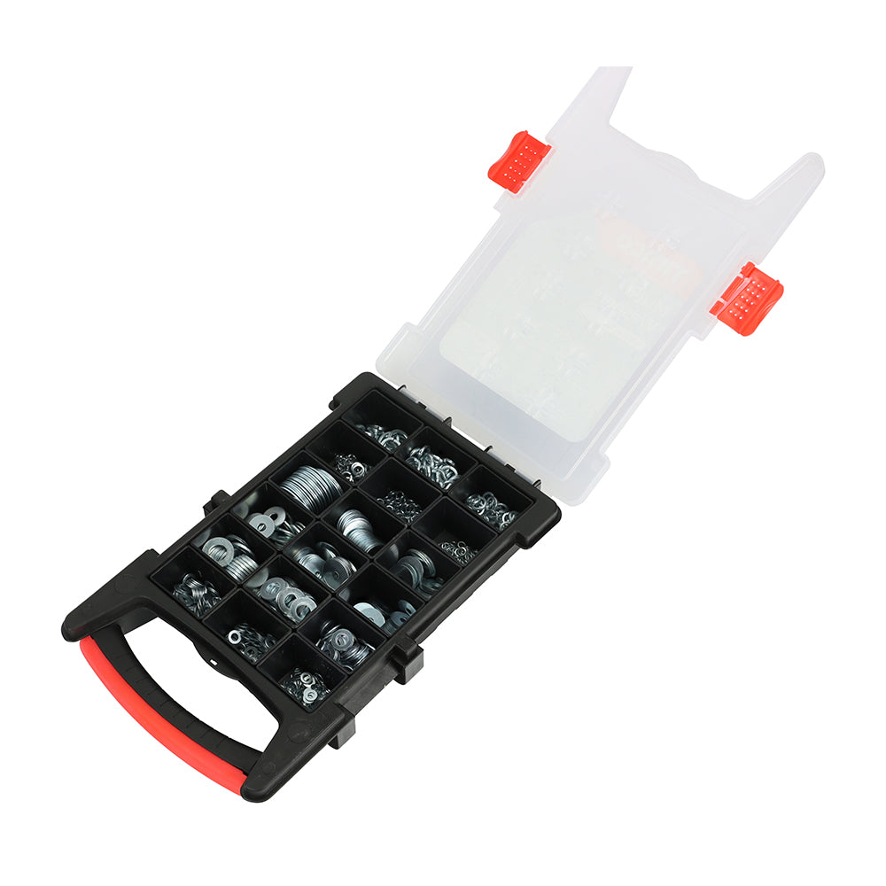 This is an image of Timco - Mixed Washers Grab Pack - Zinc - (1000 PCS Tray) WAGPACK