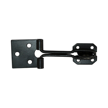 This is an image of Timco - Wire Pattern Hasp & Staple - Black 3" (1 Each Plain Bag) WHS3BB