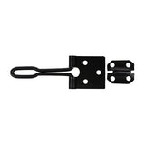 This is an image of Timco - Wire Pattern Hasp & Staple - Black 4" (1 Each Plain Bag) WHS4BB