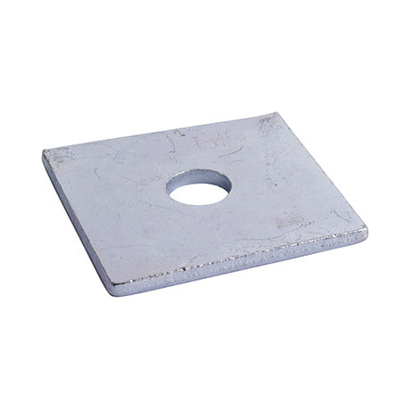 This is an image of Timco - Square Plate Washers - Zinc M8 x 40 x 40 x 3mm - (100 PCS Box) WS8403Z