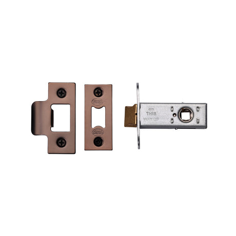High quality image of York Security - Architectural Tubular Latch 2 1/2" - Matt Bronze | Sku. ykal2n-mb | available to order from Trade Door Handles in Kendal.