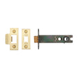 High quality image of York Security - Architectural Tubular Latch 4" - Satin Brass | Sku. ykal4n-sb | available to order from Trade Door Handles in Kendal.