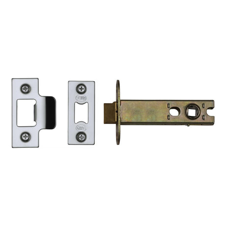 High quality image of the York Security Architechtural Tubular Latch 5" Polished Chrome Finish | Sku. ykal5-pc-pn | Discounted prices available from Trade Door Handles