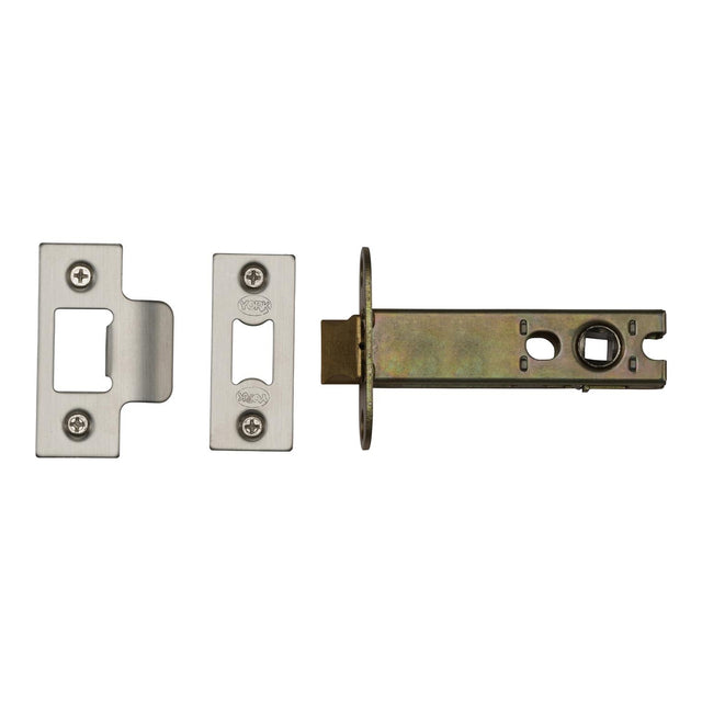 High quality image of the York Security Architectural Tubular Latch 5 Satin Chrome/Nickel Finish | Sku. ykal5-sn-sc | Discounted prices available from Trade Door Handles