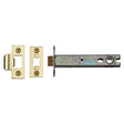 High quality image of York Security - Architectural Tubular Latch 5" - Polished Brass | Sku. ykal5n-pb | available to order from Trade Door Handles in Kendal.