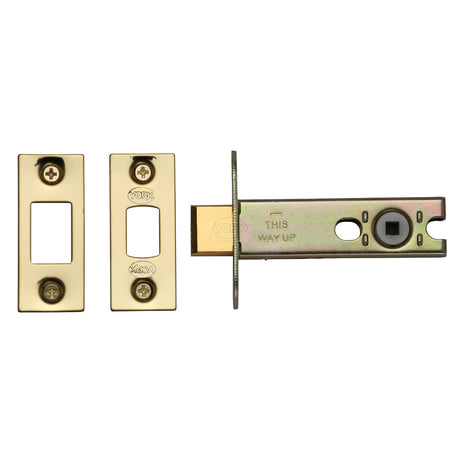 High quality image of the York Security Architechtural Tubular Bathroom Deadbolt Nickel & Brass Finish | Sku. ykbdb4-pb | Discounted prices available from Trade Door Handles