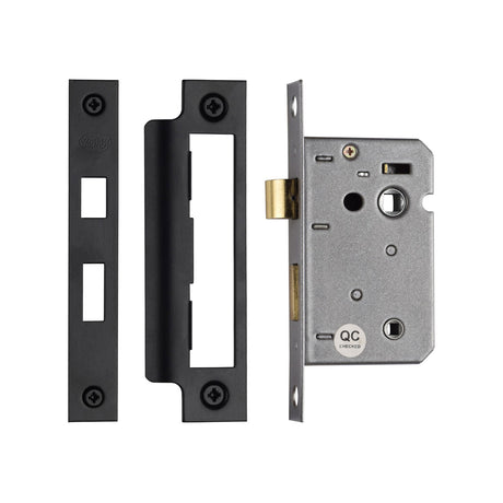 High quality image of York - Bathroom Lock 2 1/2" BLK | Sku. ykbl2n-blk | available to order from Trade Door Handles in Kendal.