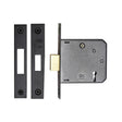 High quality image of York Security - 3" Deadlock 3 Lever - Matt Black | Sku. ykdl33n-blk | available to order from Trade Door Handles in Kendal.