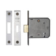 High quality image of York Security - 3" Deadlock 3 Lever - Polished Chrome / Polished Nickel | Sku. ykdl33n-pc-pn | available to order from Trade Door Handles in Kendal.