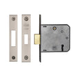 High quality image of York Security - 3" Deadlock 3 Lever - Satin Chrome / Nickel Finish | Sku. ykdl33n-sn-sc | available to order from Trade Door Handles in Kendal.