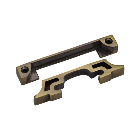 High quality image of the Heritage Brass York Tubular Latch Rebate Kit Antique Brass Finish
 | Sku. ykrbtl-at | Discounted prices available from Trade Door Handles