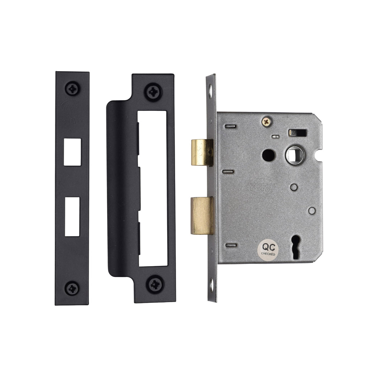 High quality image of York - 3 Lever Sash Lock 3" BLK | Sku. yksl33n-blk | available to order from Trade Door Handles in Kendal.