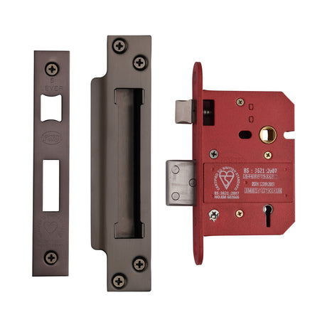 High quality image of York Security - British Standard 5 Lever Sashlock 3" - Matt Bronze | Sku. ykslbs53n-mb | available to order from Trade Door Handles in Kendal.