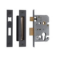 High quality image of York Security - Euro Profile Sashlock 2 1/2" - Matt Black | Sku. yksle2n-blk | available to order from Trade Door Handles in Kendal.