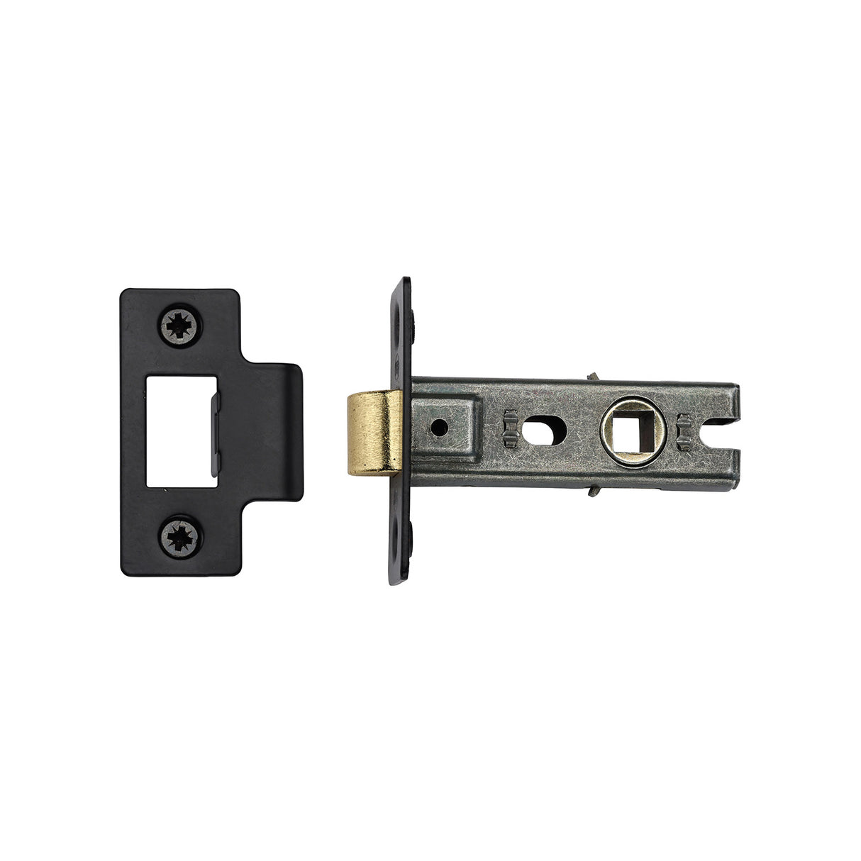High quality image of York - York Tubular Latch 2 1/2" Black Enamel Finish | Sku. yktl2n-blk | available to order from Trade Door Handles in Kendal.