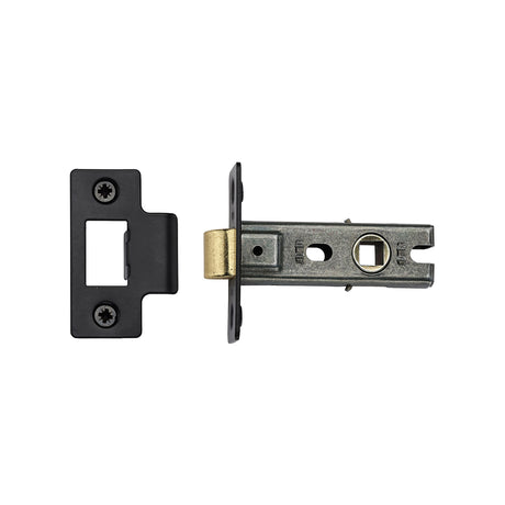 High quality image of York - York Tubular Latch 2 1/2" Black Enamel Finish | Sku. yktl2n-blk | available to order from Trade Door Handles in Kendal.