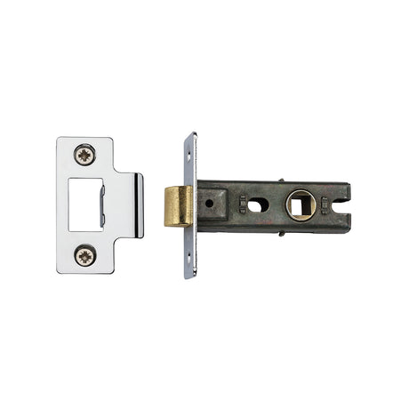High quality image of York - York Tubular Latch 2 1/2 Polished Chrome/Nickel finish | Sku. yktl2n-pc-pn | available to order from Trade Door Handles in Kendal.